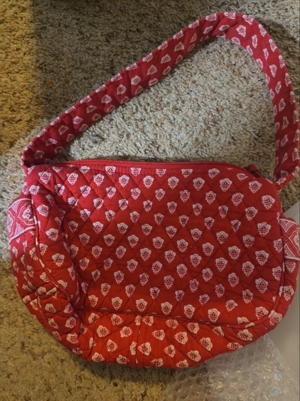 Vera Bradley Nantucket Red Purse Retired Vintage